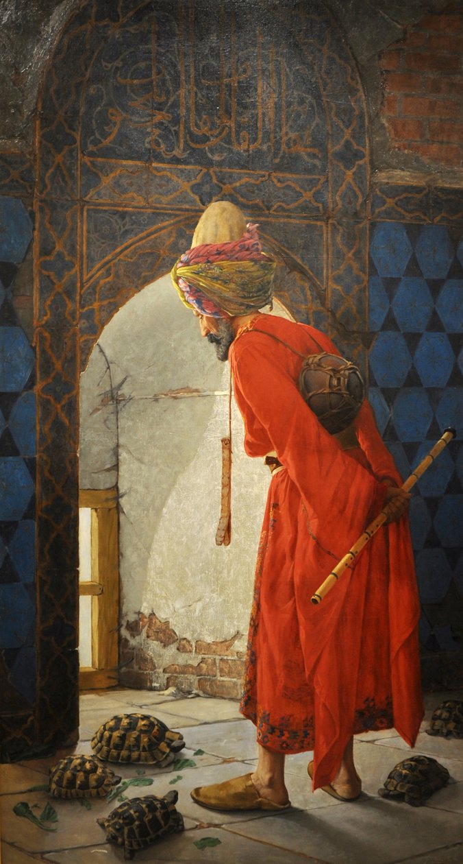 Skilpaddetreneren, 1906 av Osman Hamdi Bey