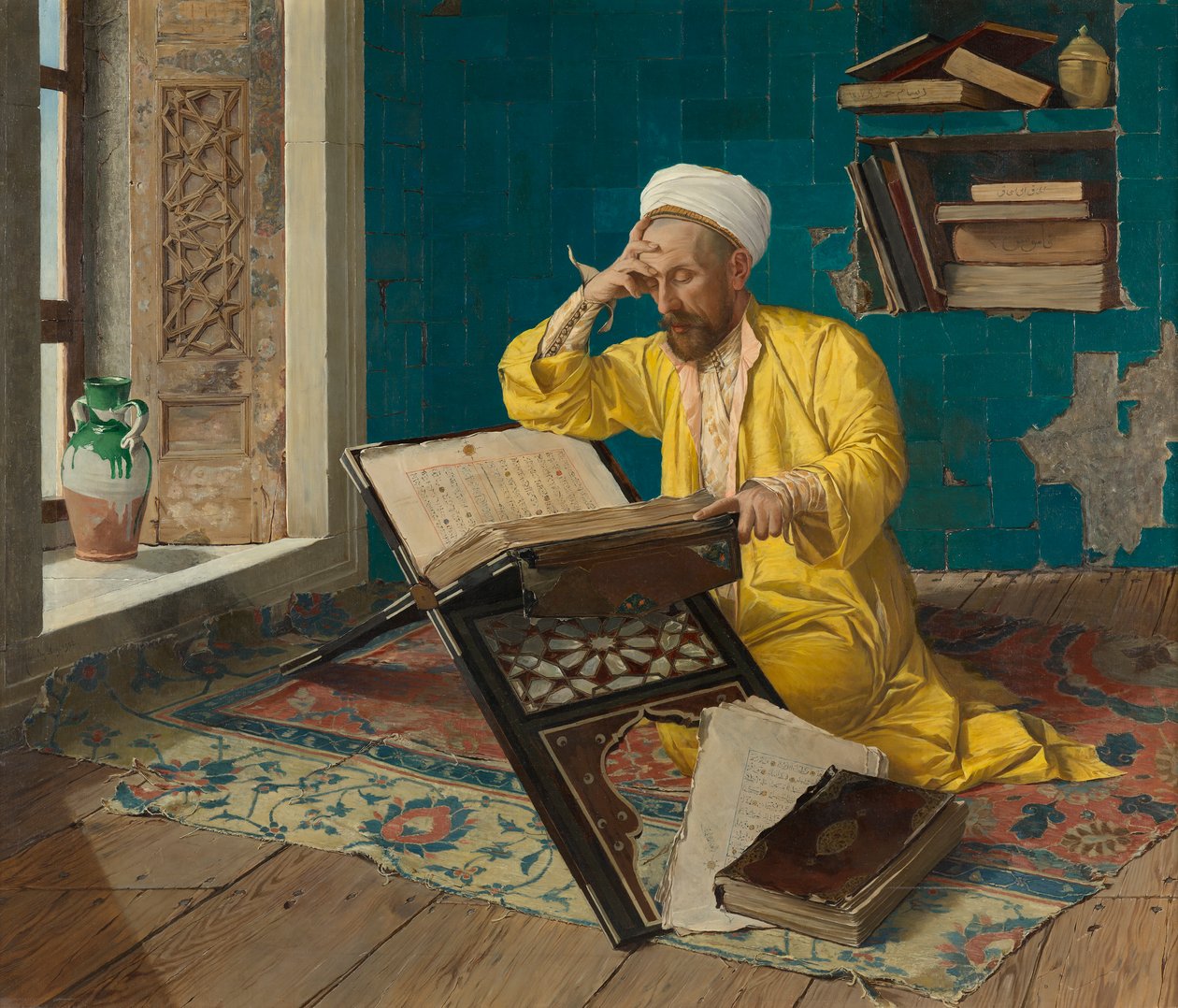 Mediterer på Koranen av Osman Hamdi Bey