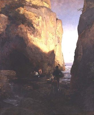 Inn i grotten av Oswald Achenbach