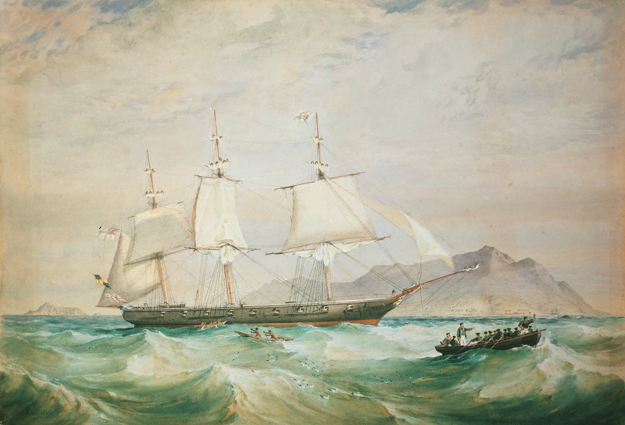 H.M.S. Hornet, 1861 av Oswald Walters Brierly