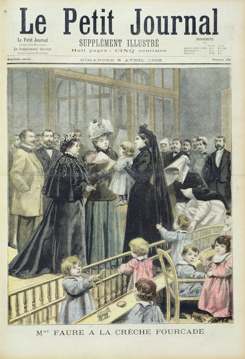 Madame Faure ved Fourcade Creche, fra 