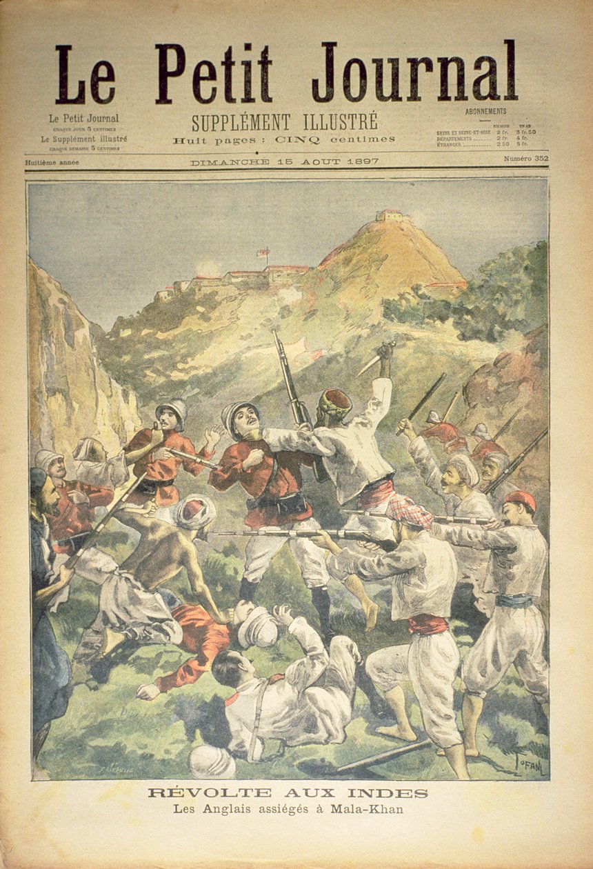 Revolt in India: the English Besieged at Mala-Khan, forside av 