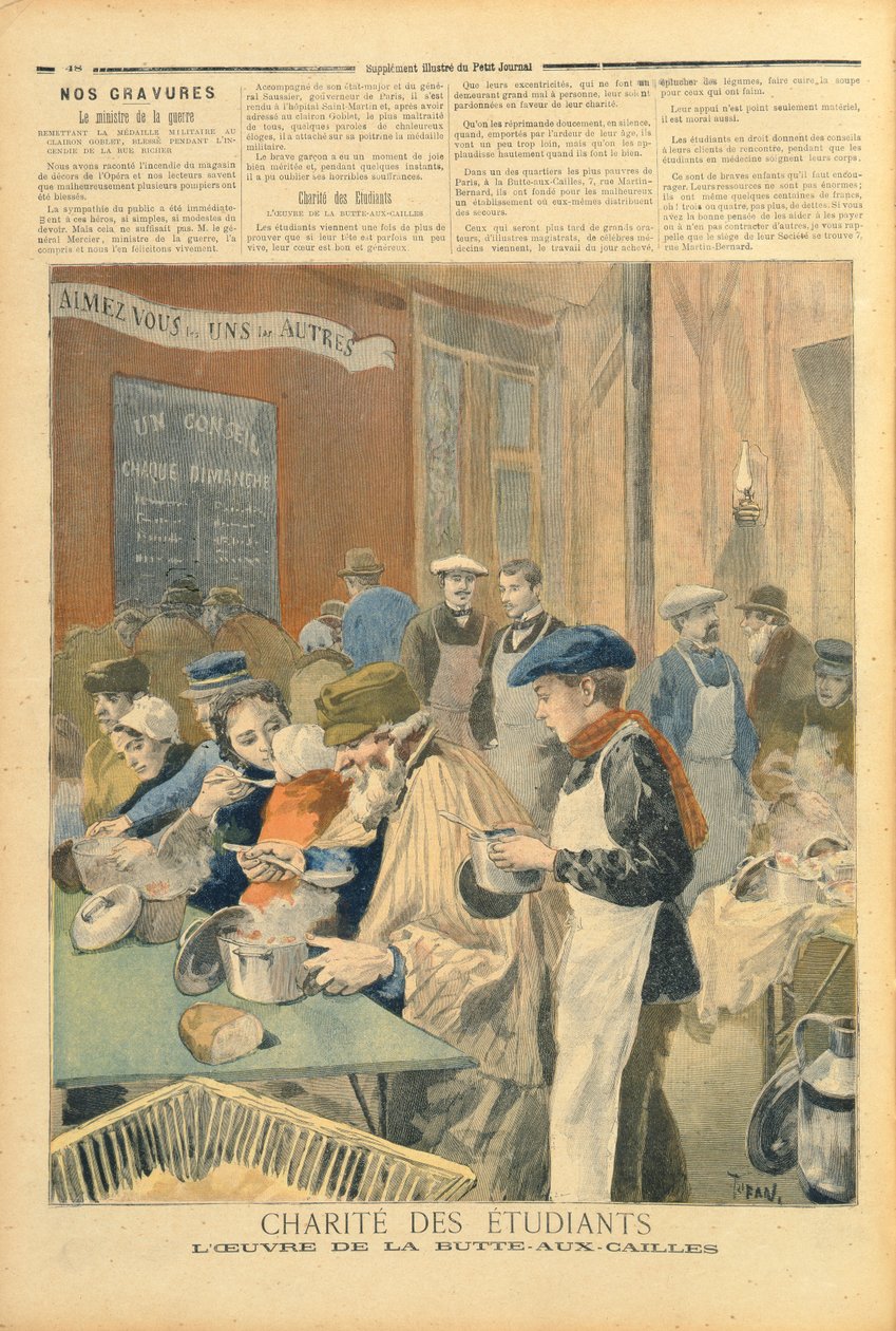 The Charity of the Students: The Suppe Kitchen at Butte-aux-Cailles, fra 