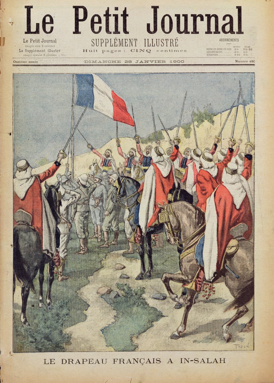 Det franske flagget i In-Salah, 10. januar 1900, tittelside fra 