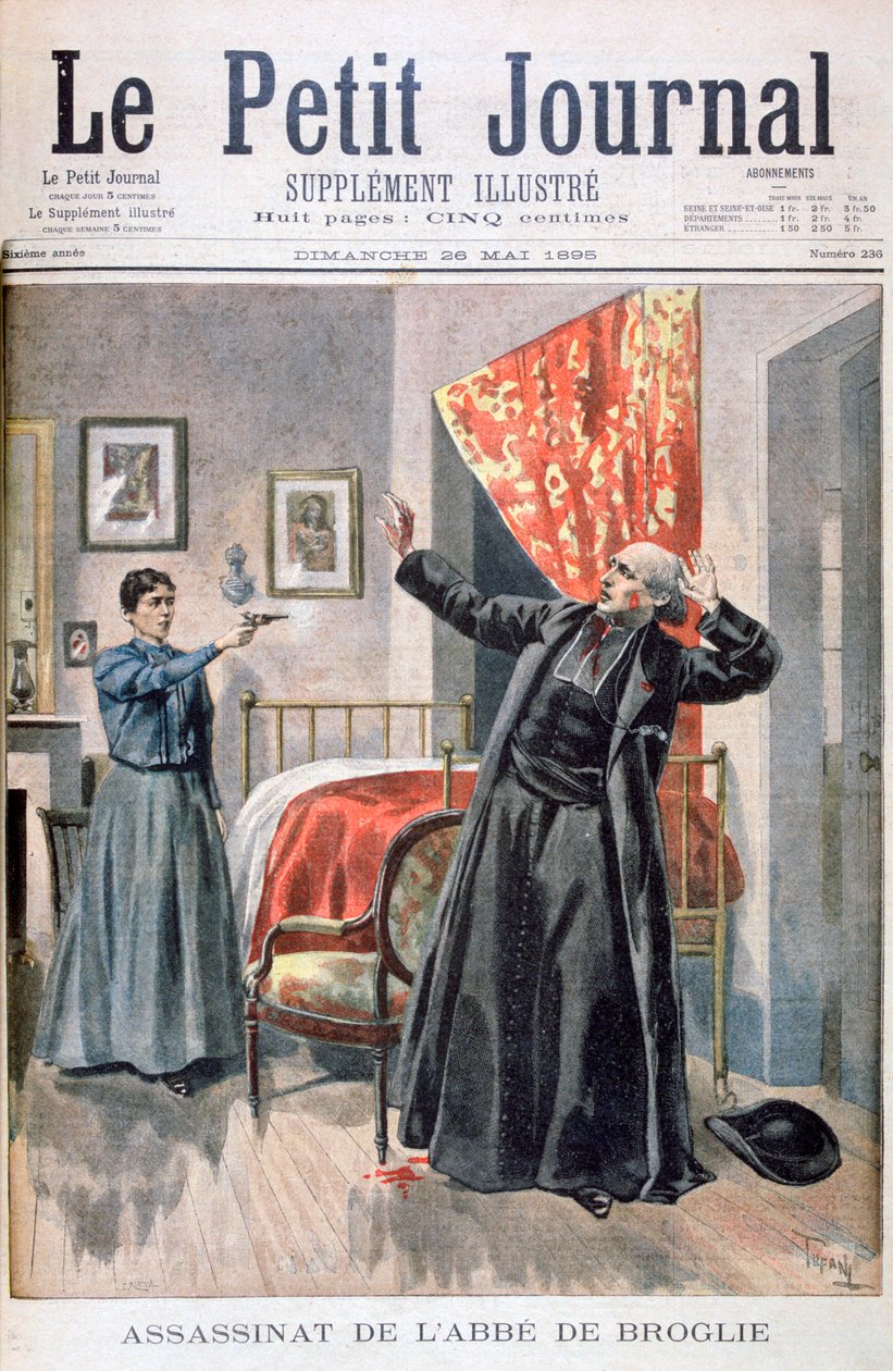 Attentatet på Abbé de Broglie, 1895. av Oswaldo Tofani