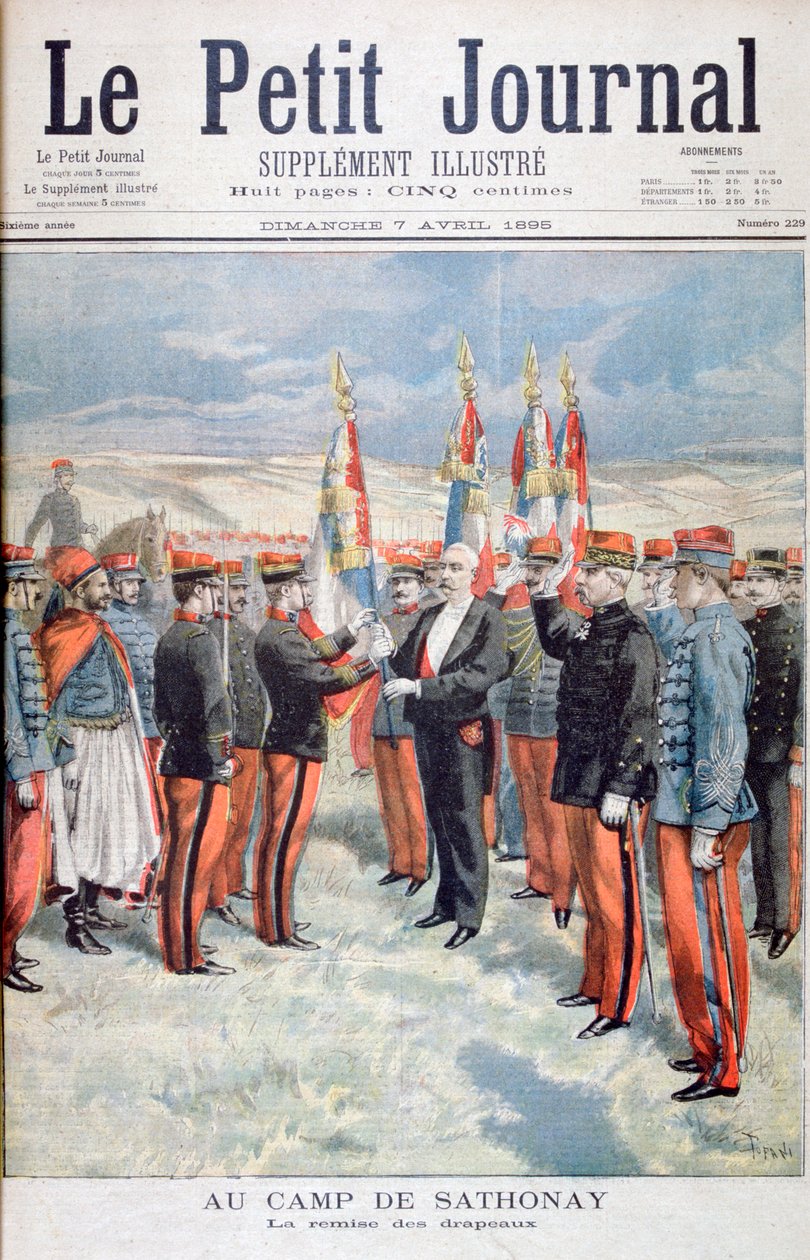 Presentasjon av fargene, Sathonay-Camp, 1895 av Oswaldo Tofani