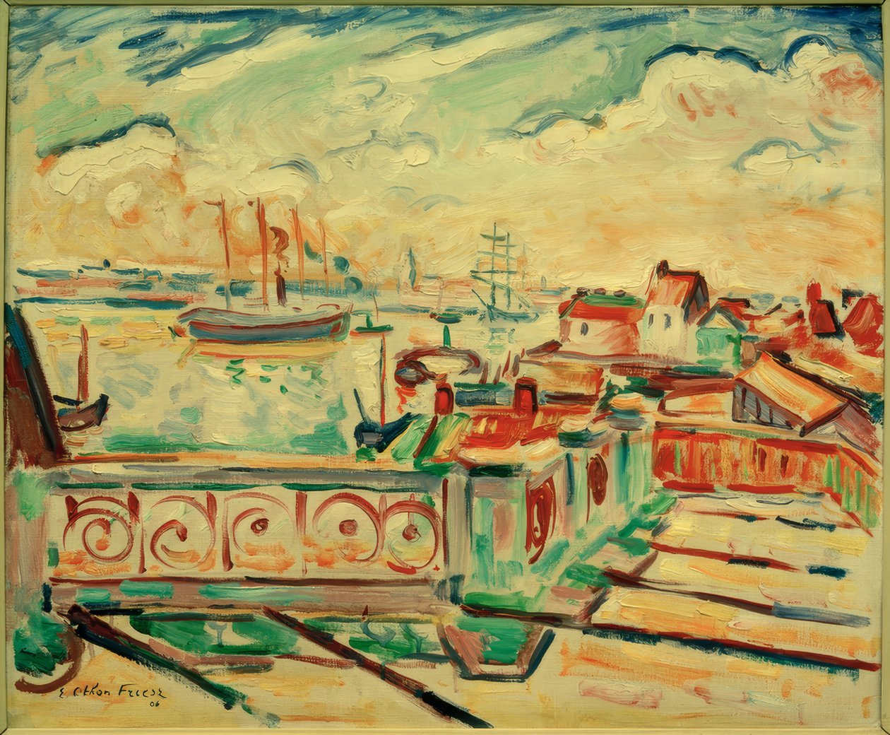 Havnen i Antwerpen av Othon Friesz