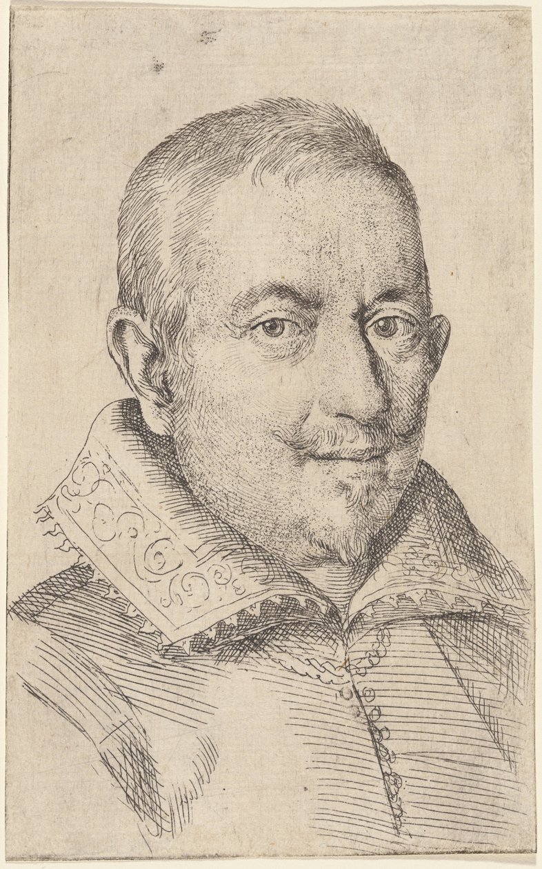 Portrett av en middelaldrende mann av Ottavio Leoni