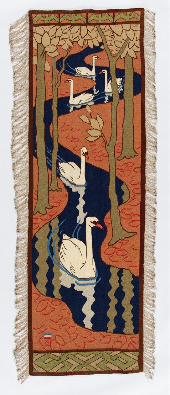Fem svaner av Otto Eckmann