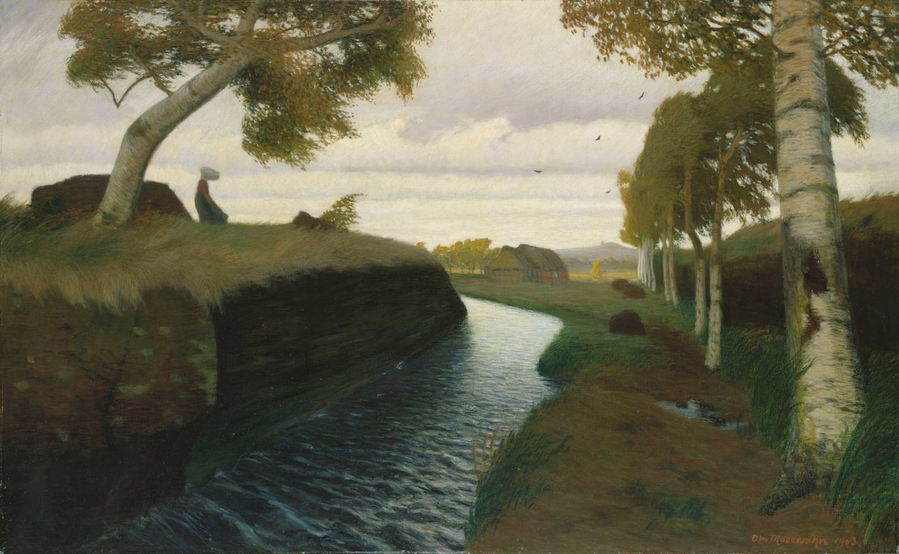 Kanalen i Moorland, 1903 av Otto Modersohn