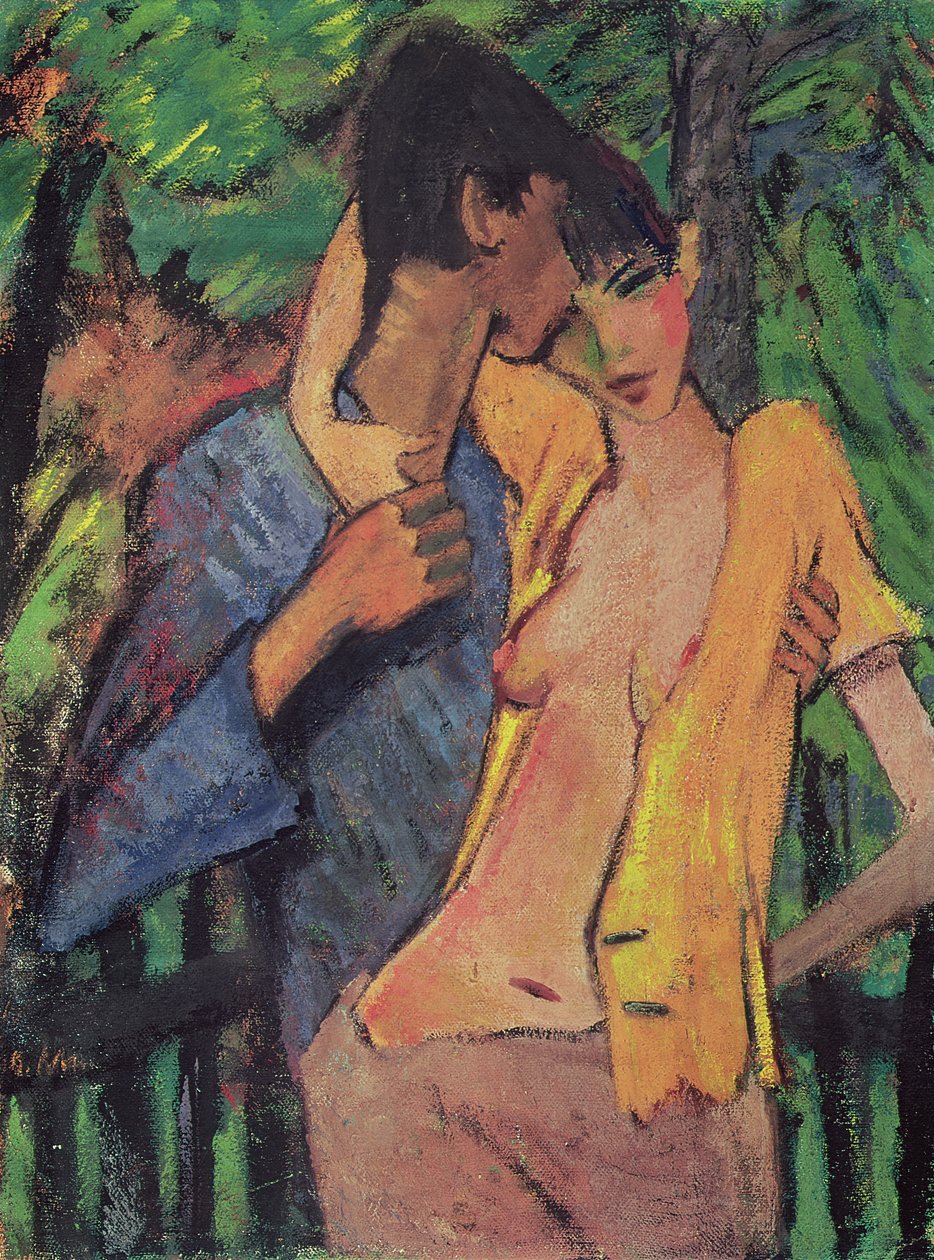 Lovers (The Artist og Irene Altmann) av Otto Mueller