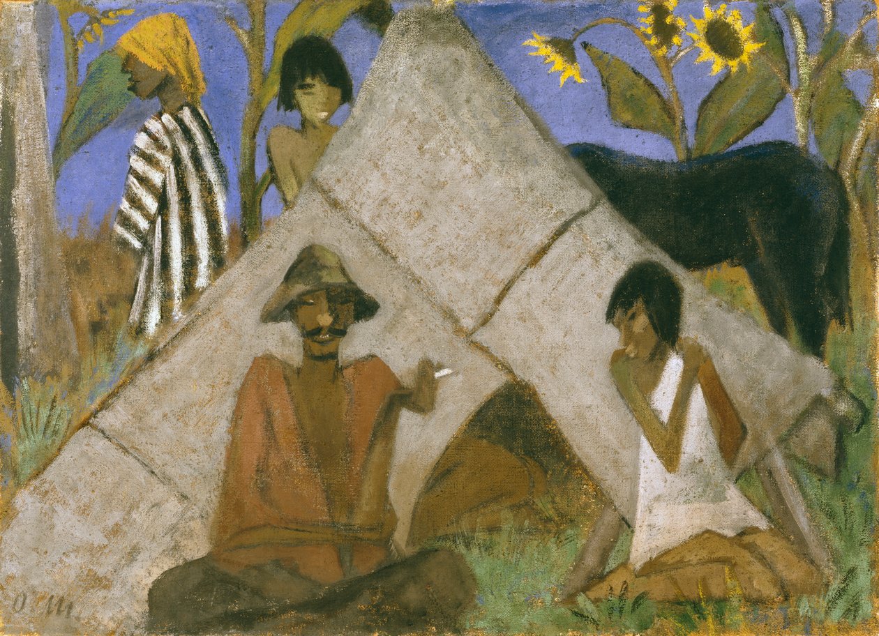 Sigøynerleir, ca. 1925 av Otto Mueller