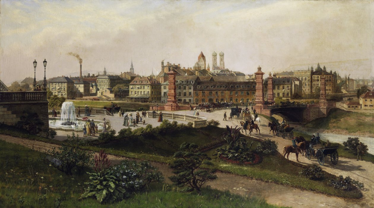 Utsikt over München av Otto von Ruppert