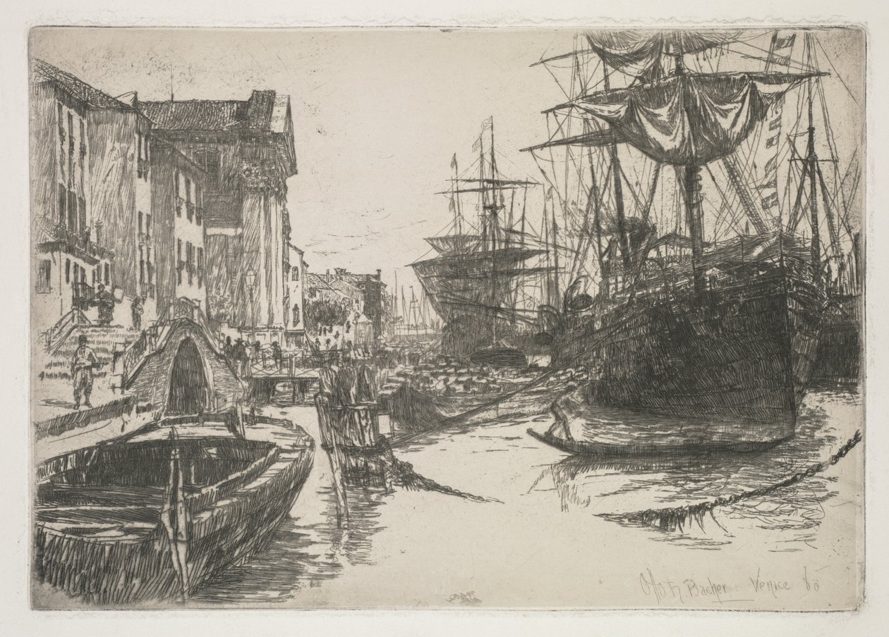 Grunnlaget for Zattere, 1880. av Otto H. Bacher