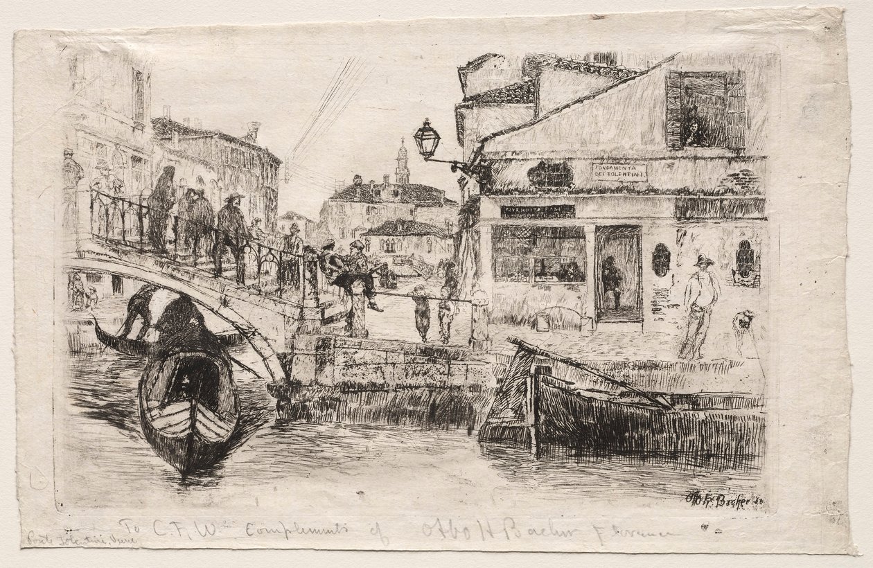 Ponte Tolentine, 1880. av Otto H. Bacher