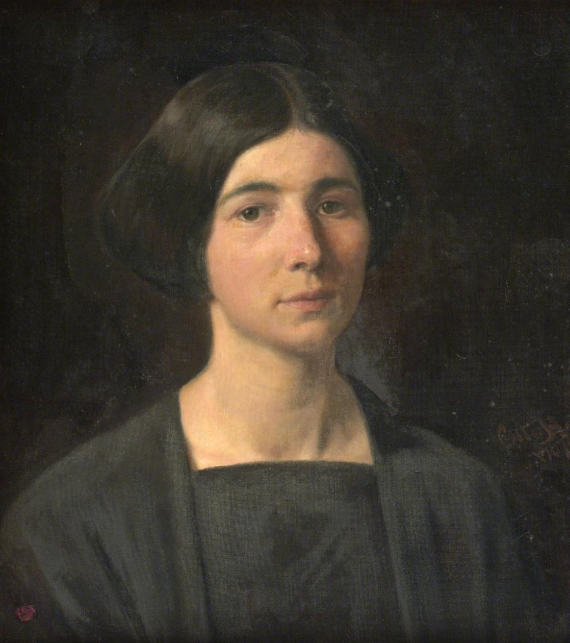 Damens portrett av Otto Haslund
