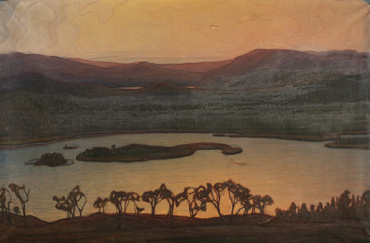 Utsikt over Lake Aerran av Otto Hesselbom