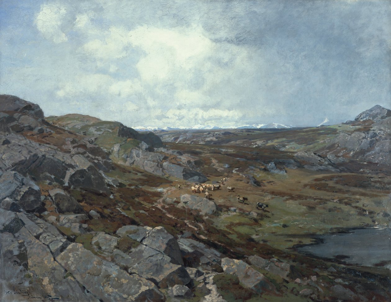 Høyfjellslandskap, Munchen av Otto Ludvig Sinding
