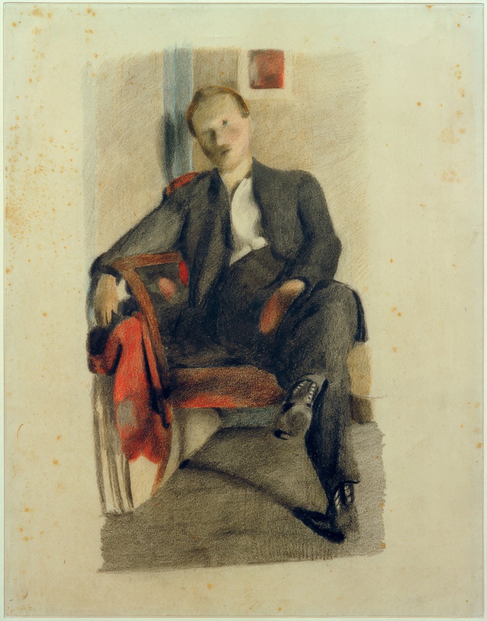 Portrett av en ung mann, sittende av Otto Meyer Amden