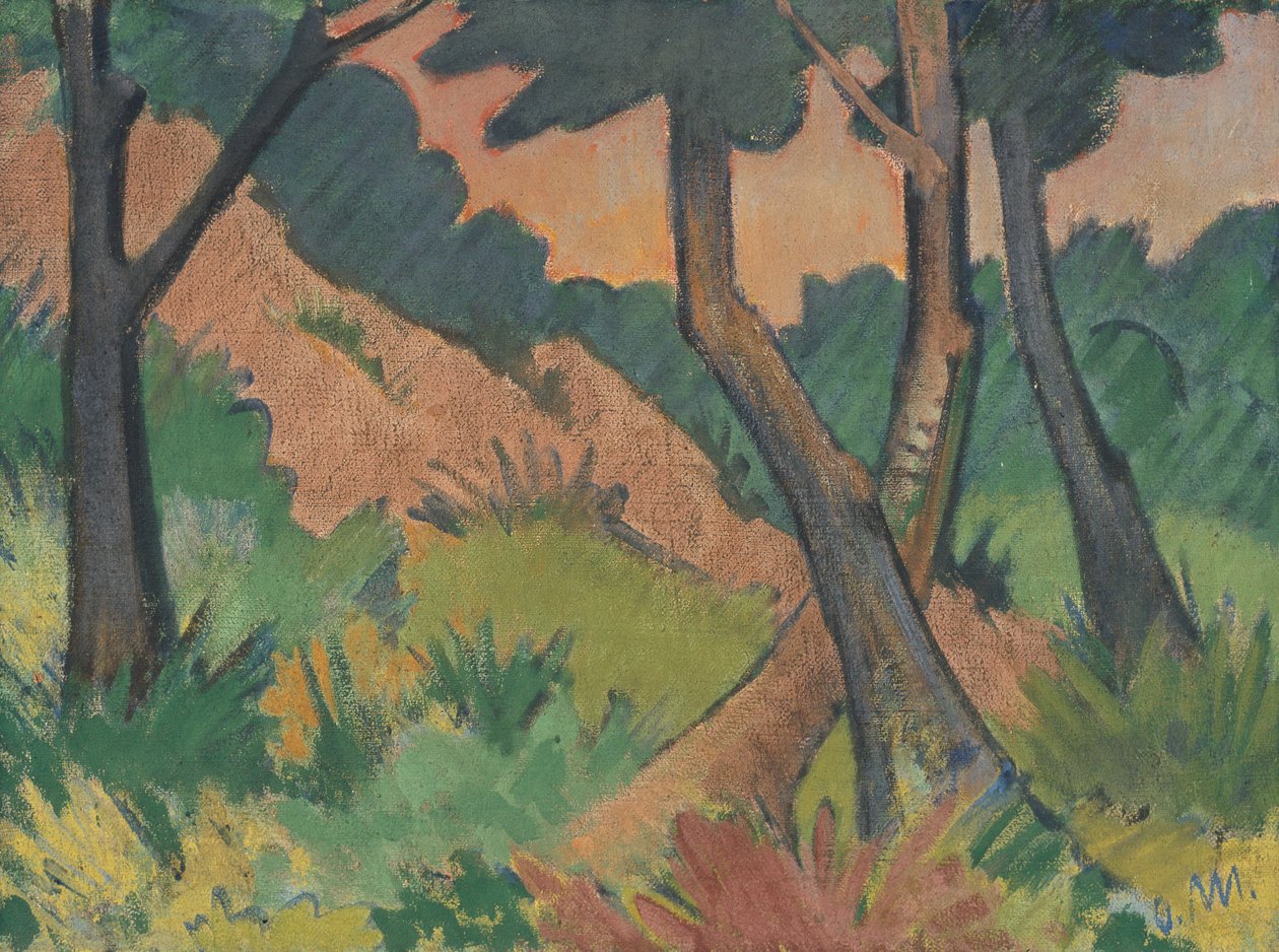 Landskap III av Otto Mueller