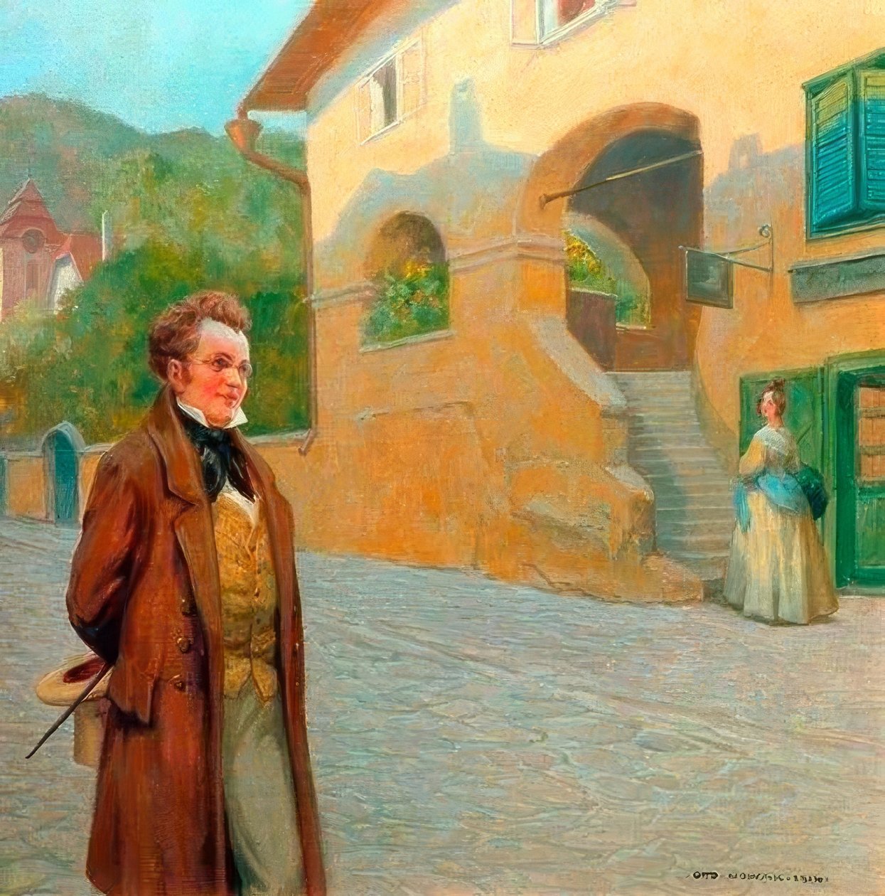 Schubert på en spasertur gjennom en nedre østerriksk D av Otto Robert Nowak