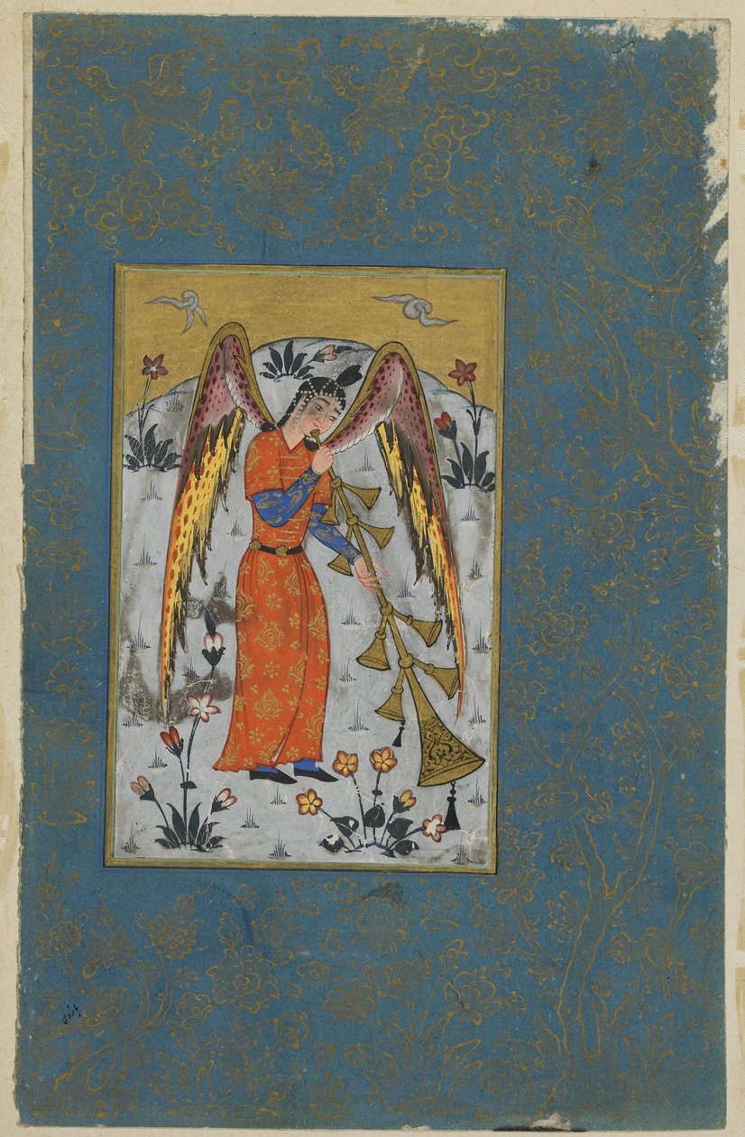 Engelen Israfil, ca. 1580-90 av Ottoman School
