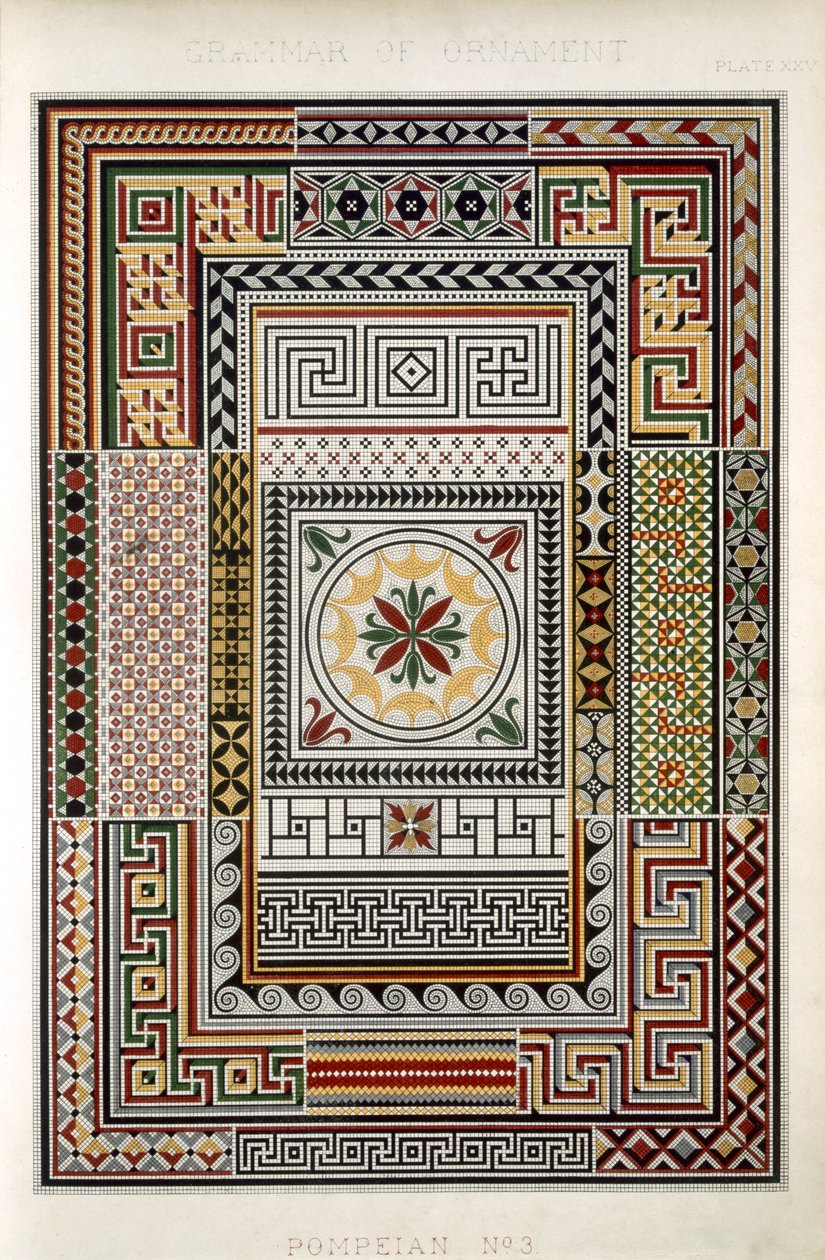 Pompeian nr. 3, plate XXV, fra 