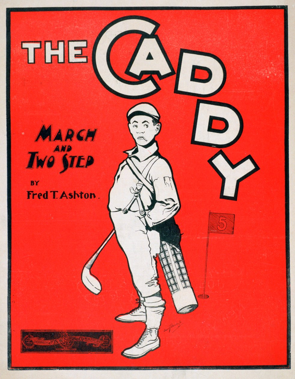 The Caddy, noteomslag, 1900 av Owen T Reeves
