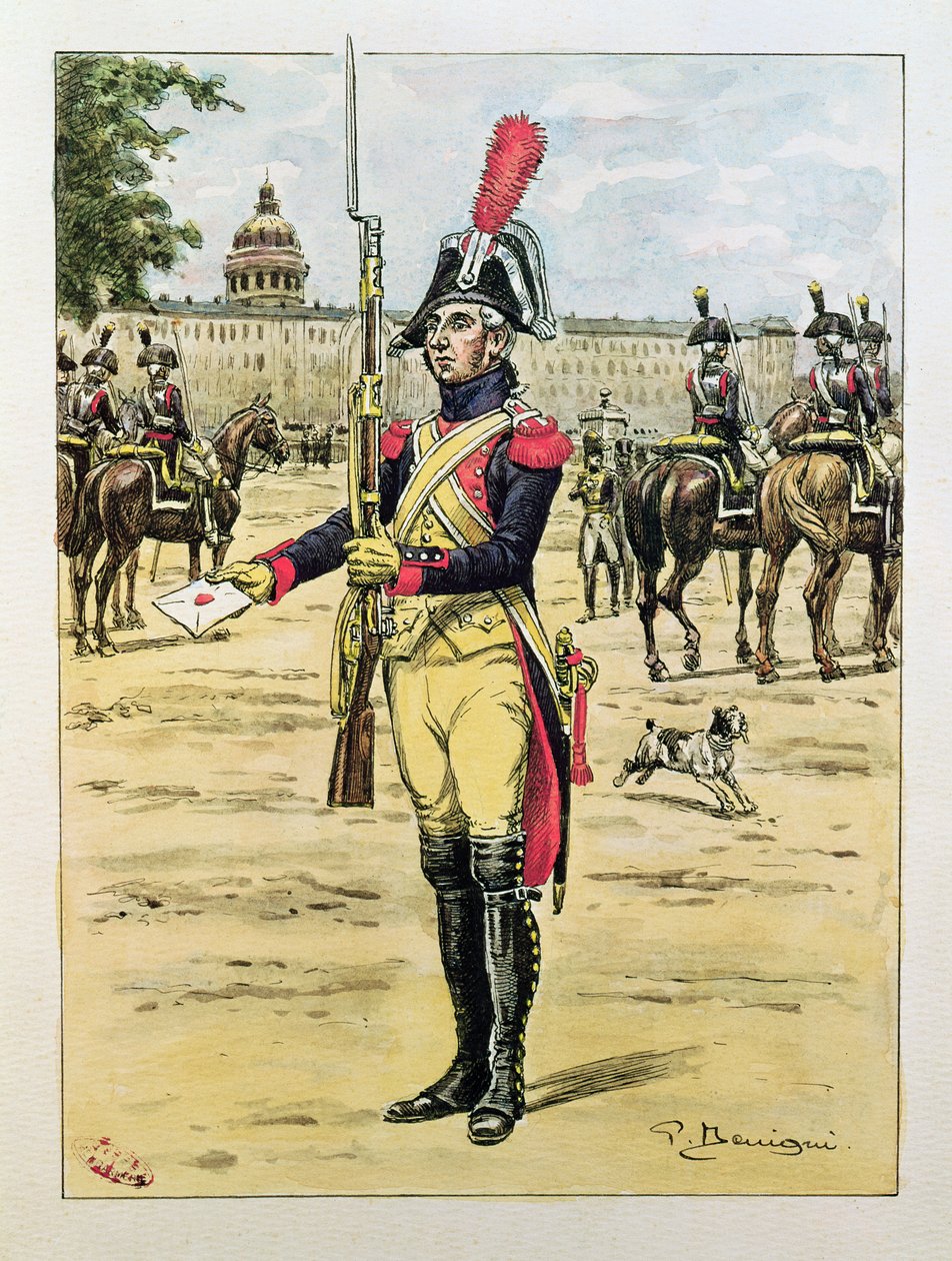 Gendarmeriets Elitelegion, 1801-02 av P. Benigni
