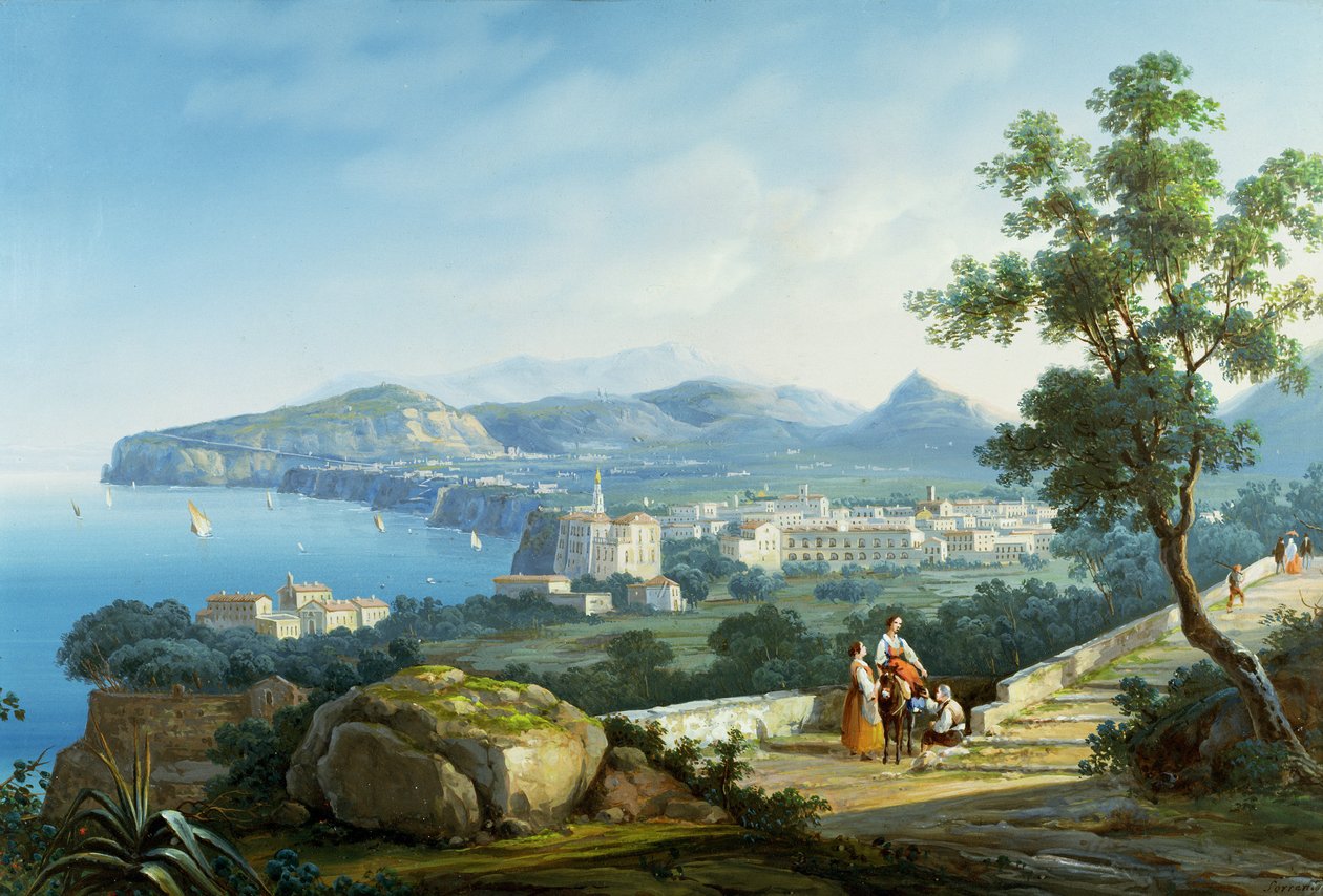 Sorrento (gouache) av P. Lapira