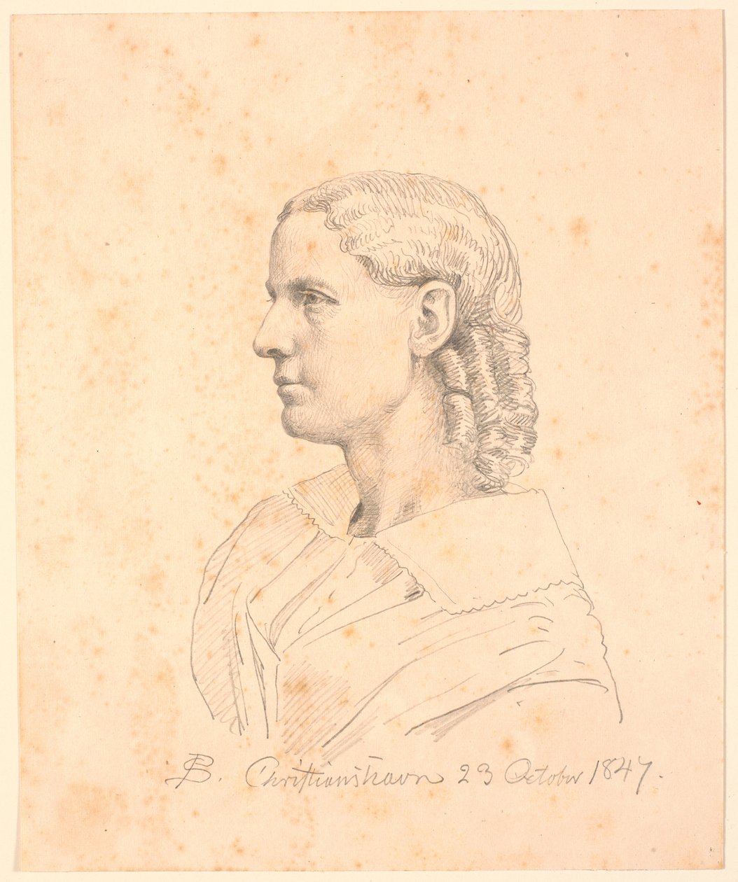 Damens portrett. av P.C. Skovgaard