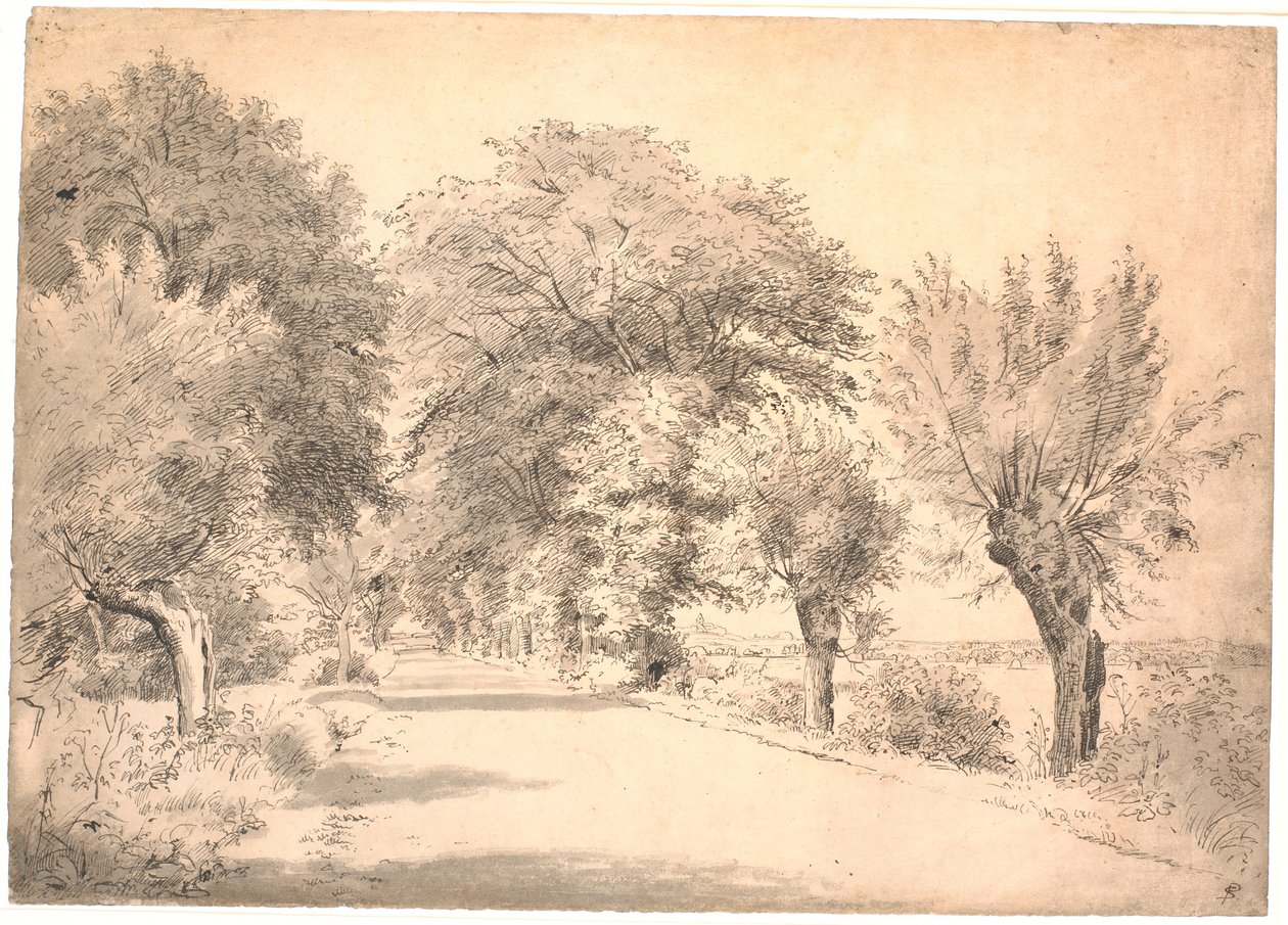 Landeveien ved Vognserup hovedgård. av P.C. Skovgaard