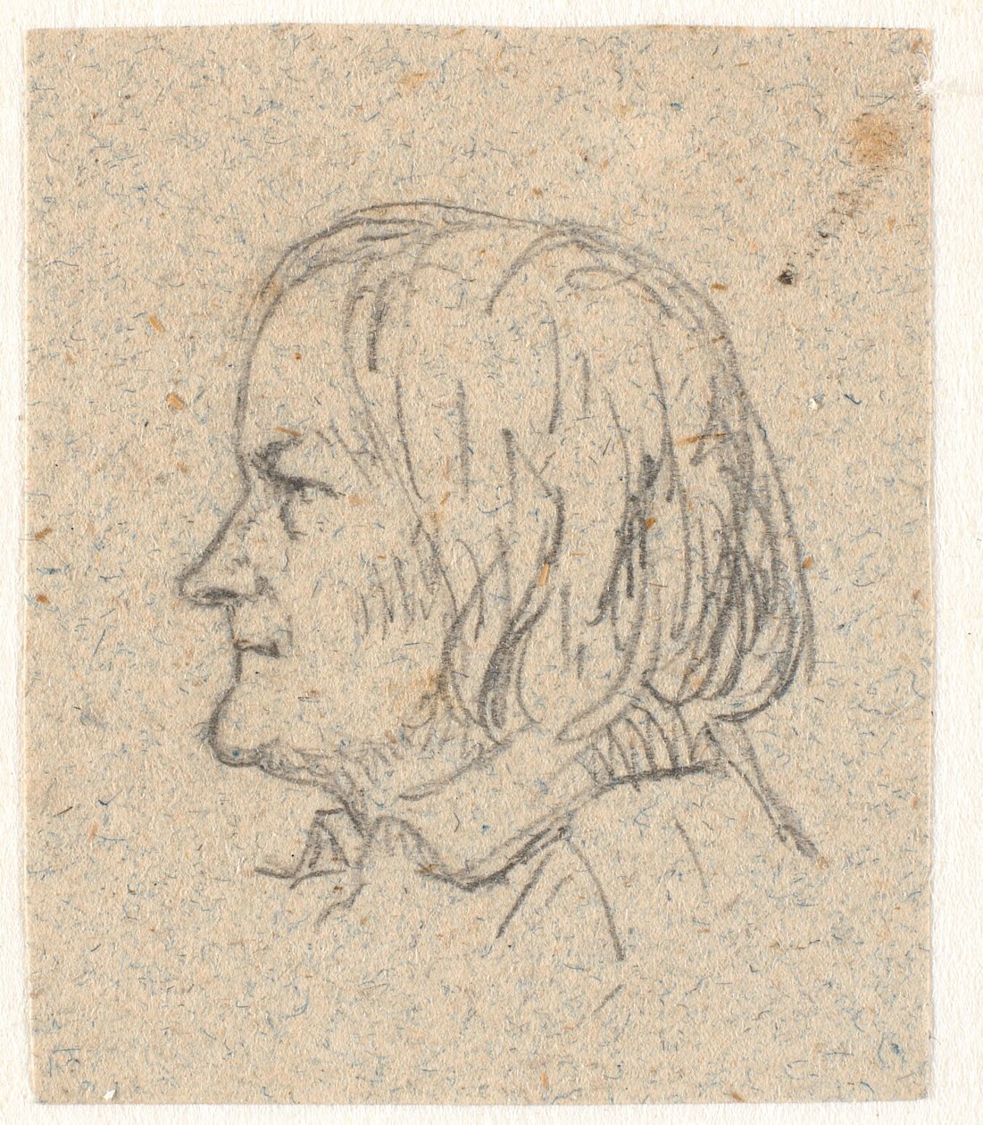 Profilportrett av Thorvaldsen av P.C. Skovgaard