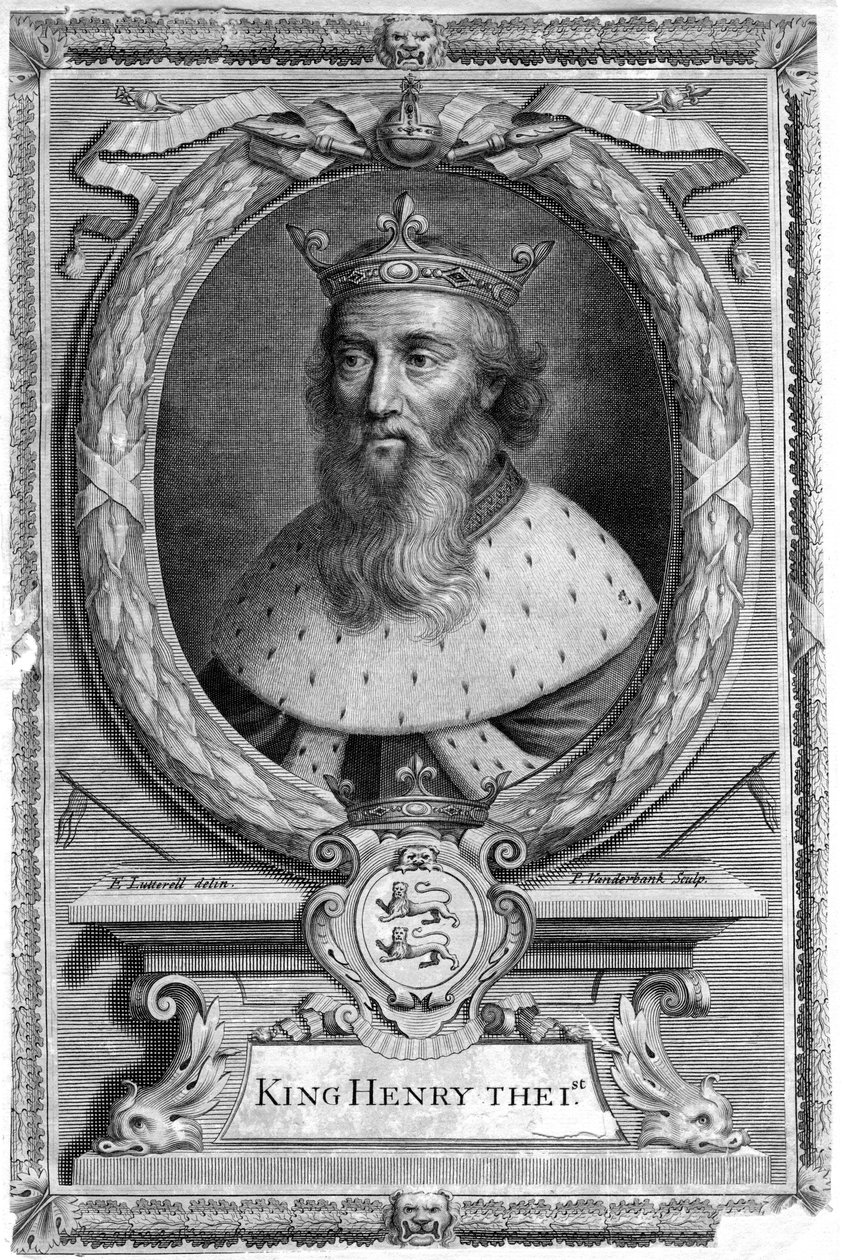 Henry I, konge av England. av P. Vanderbanck