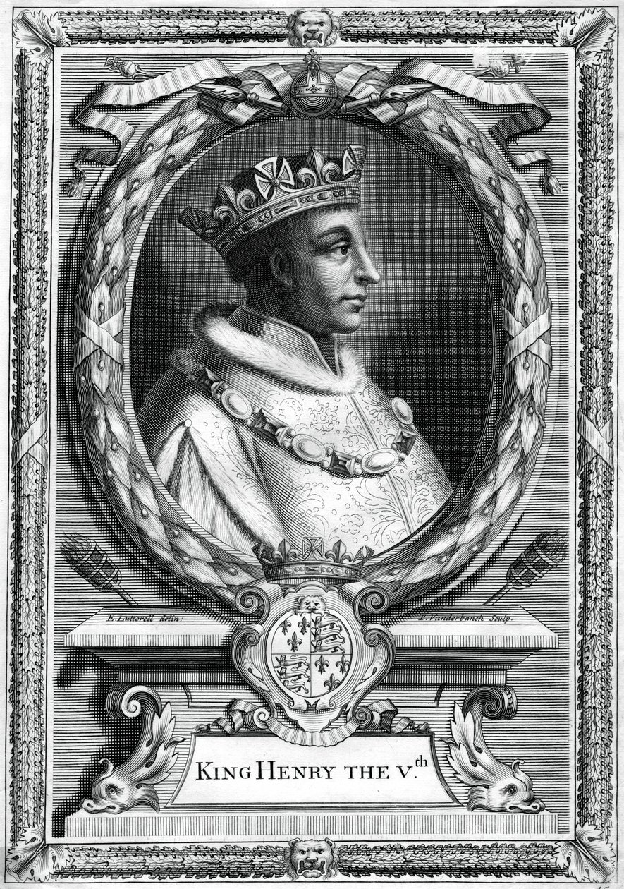 Henry V, konge av England. av P. Vanderbanck