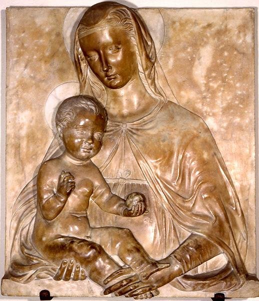 Madonna og barn (marmor) av Pagno di Lapo Portigiani