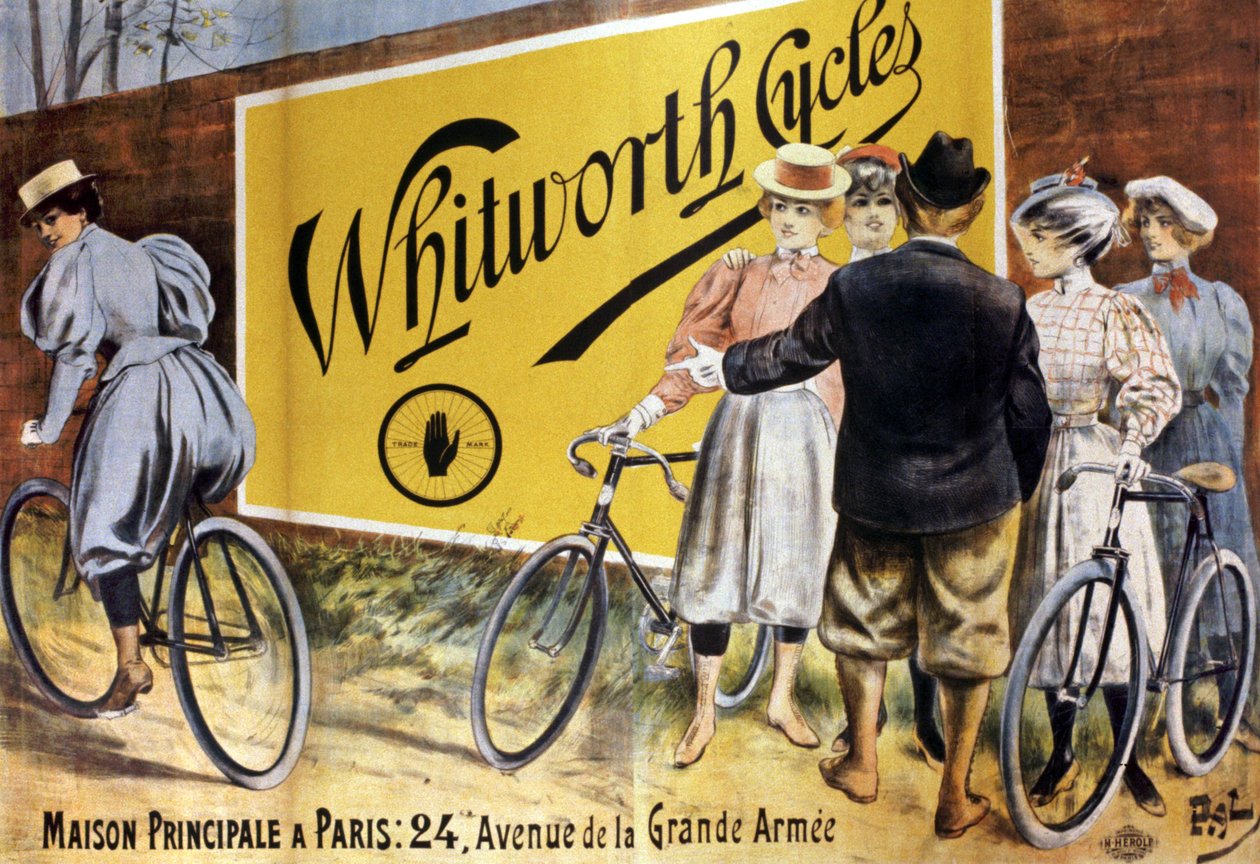 Whitworth sykler, ca. 1900 (illustrasjon) av Pal (1855 1942)