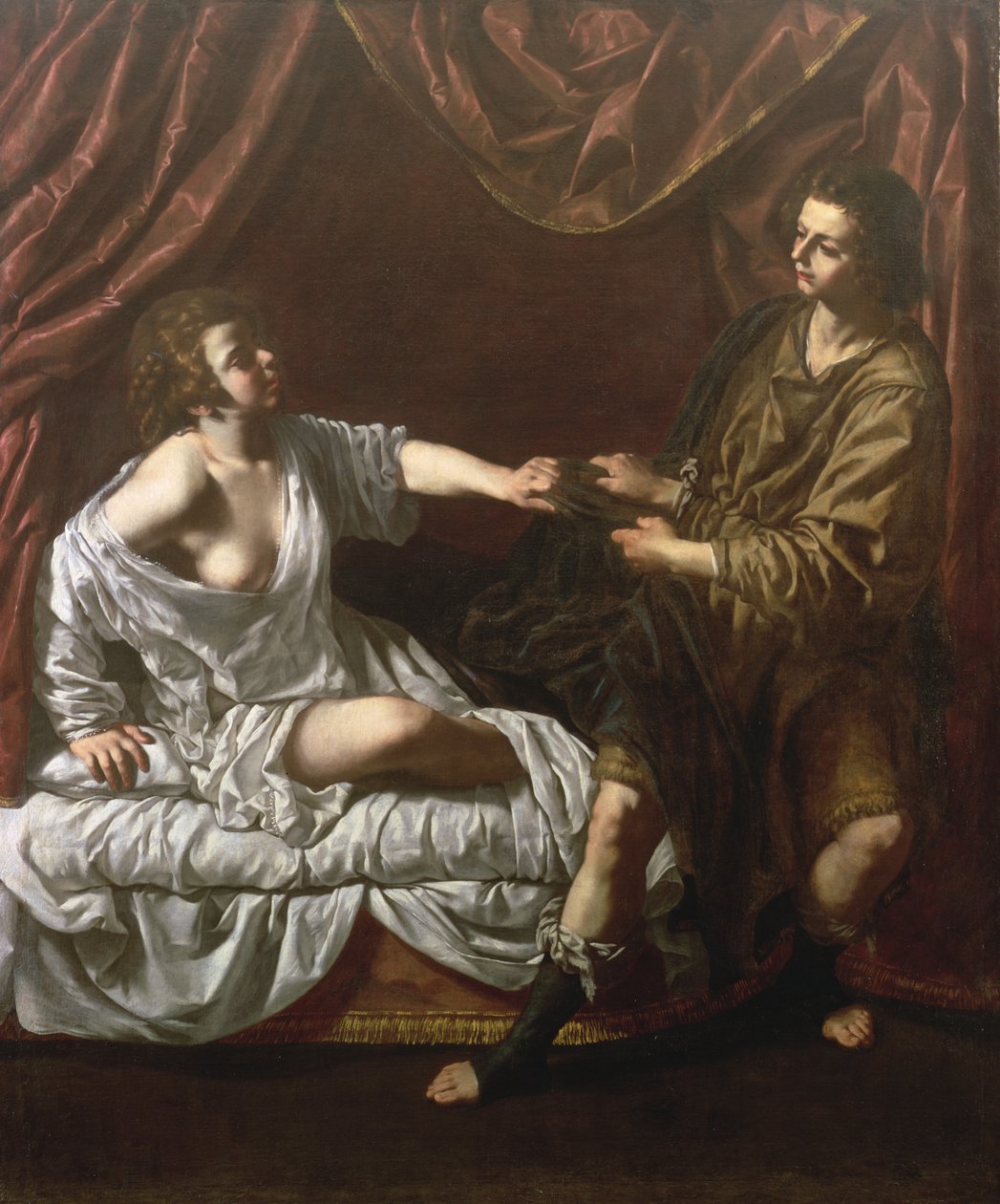 Josef og Potifars kone, ca. 1640 av Paolo Domenico Finoglia