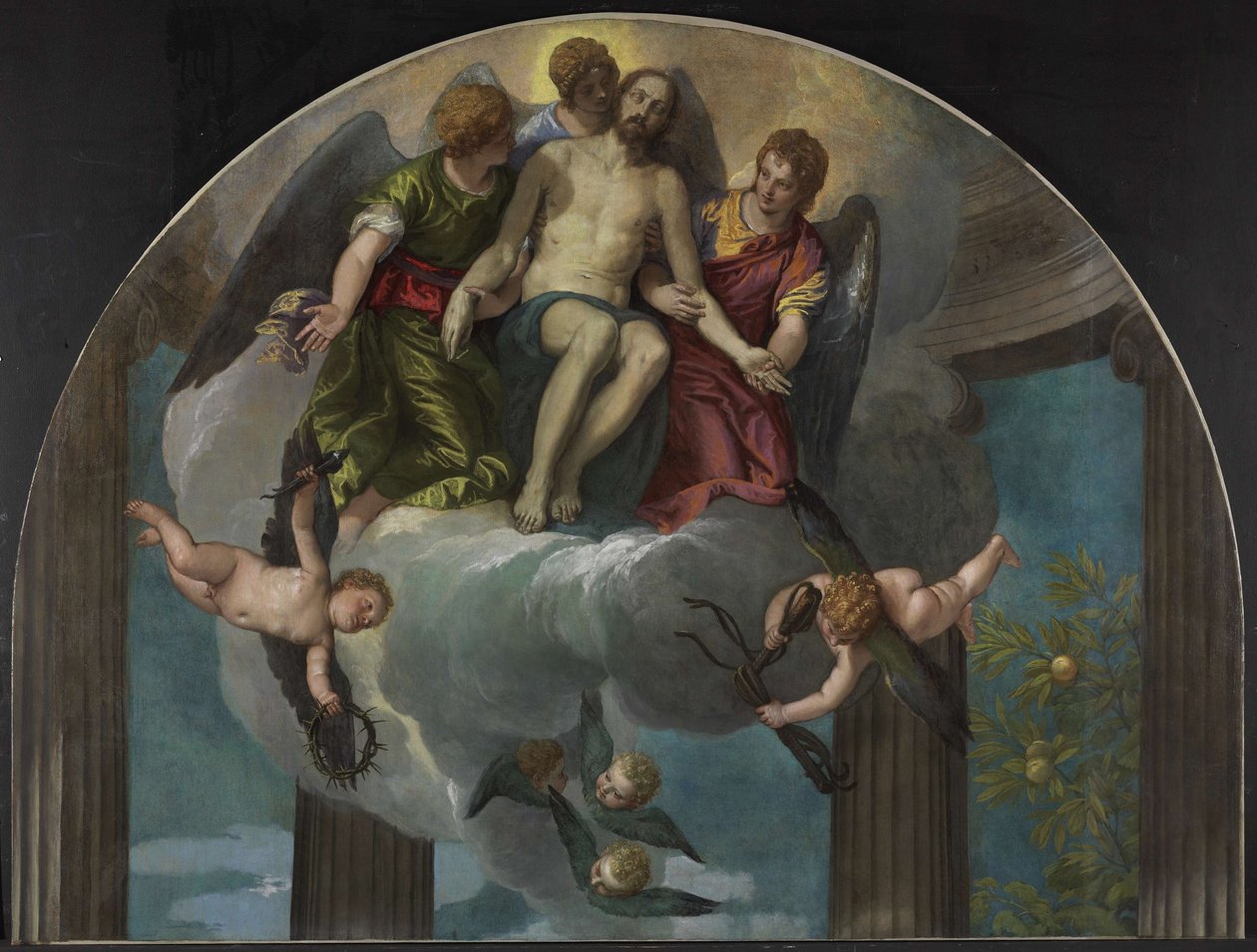 Den døde Kristus med engler av Paolo Veronese