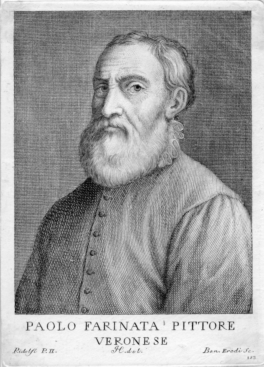 gravert portrett av Paolo Farinata