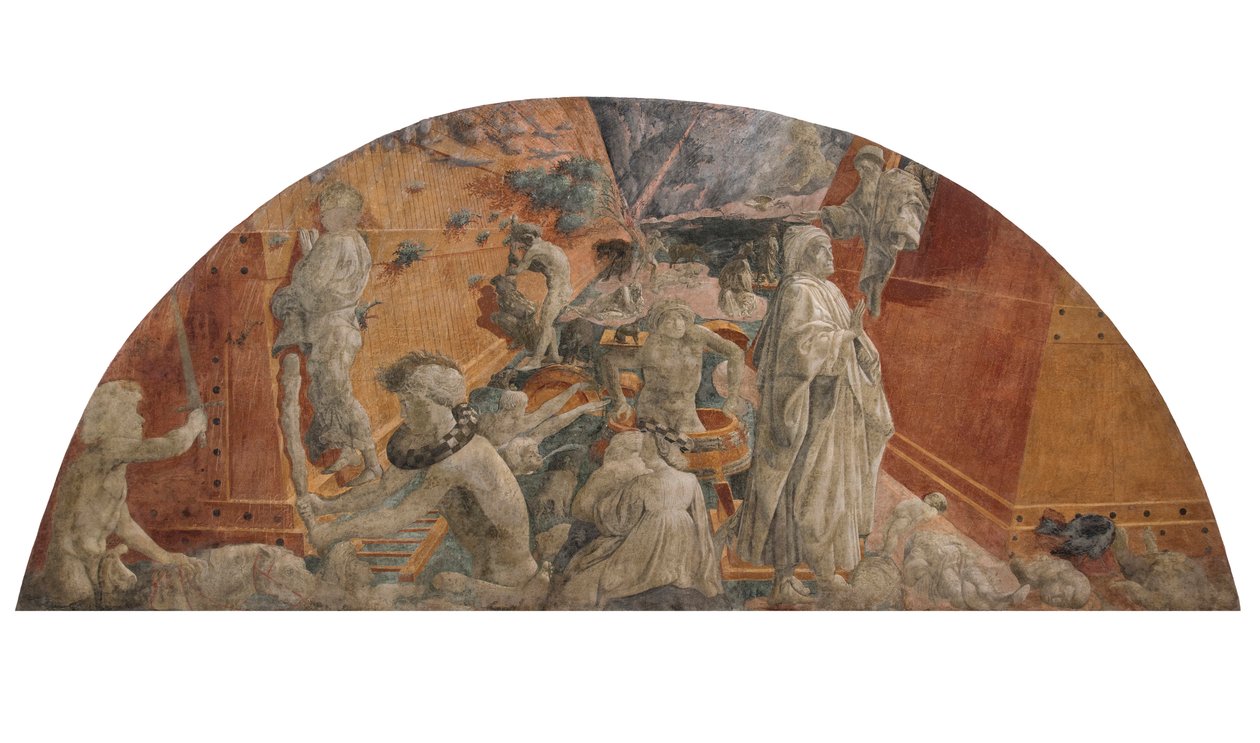 Flommen og vannet synker, ca. 1440. av Paolo Uccello