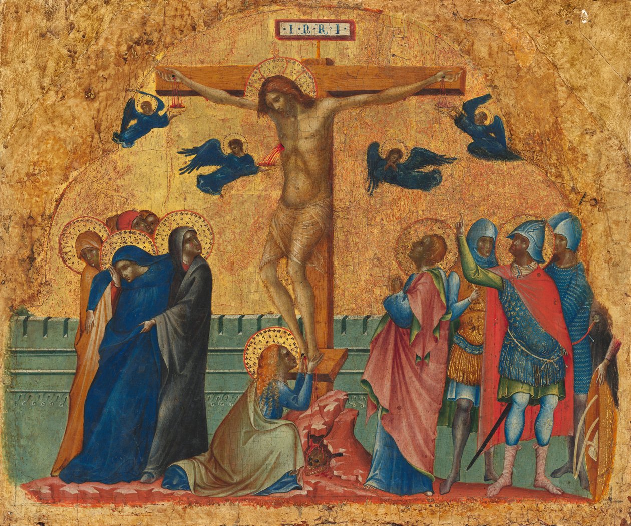 Korsfestelsen, ca. 13401345. av Paolo Veneziano