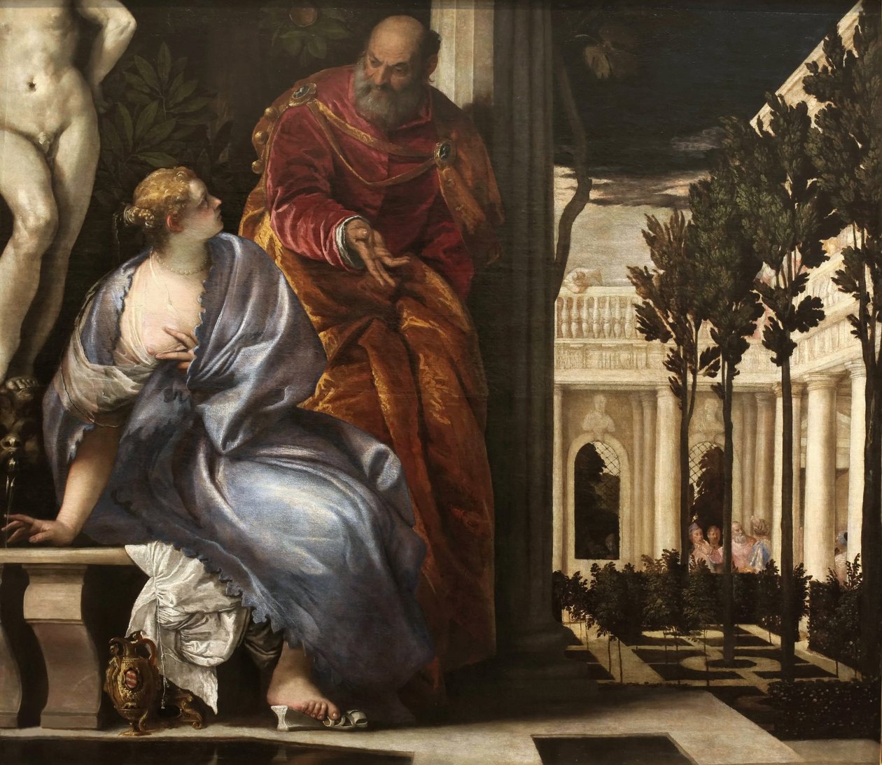 Bathsheba ved hennes bad, ca. 1575. av Paolo Veronese