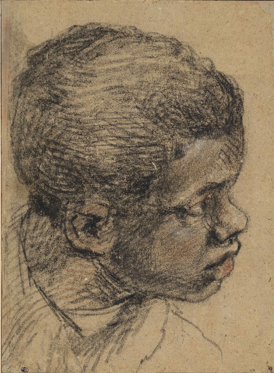 Hodet til en svart gutt, 1500-tallet. av Paolo Veronese