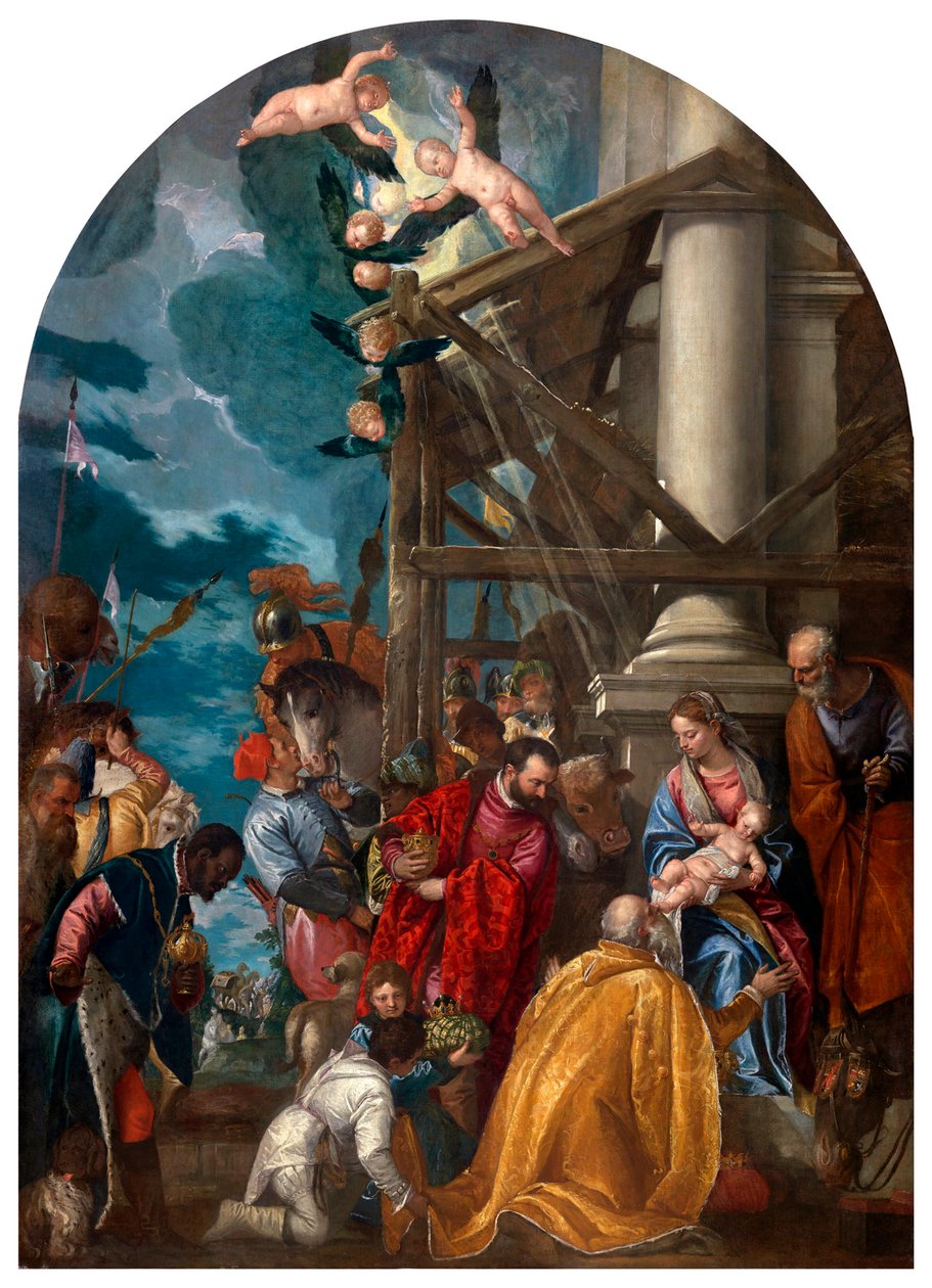 Tilbedelsen av magiene. av Paolo Veronese