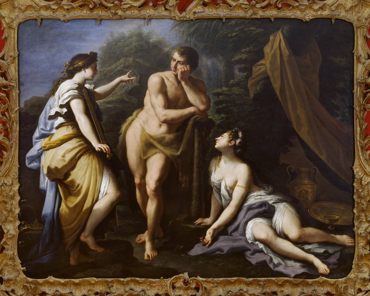 Valget av Hercules, 1712 av Paolo di Matteis