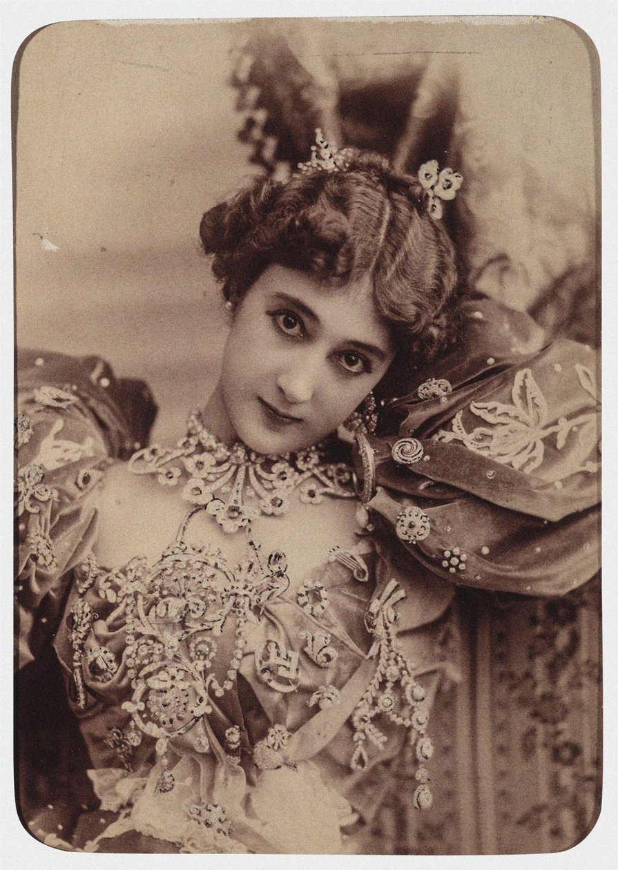 La Belle Otero, 1890-tallet. av Paris . Photo studio Reutlinger
