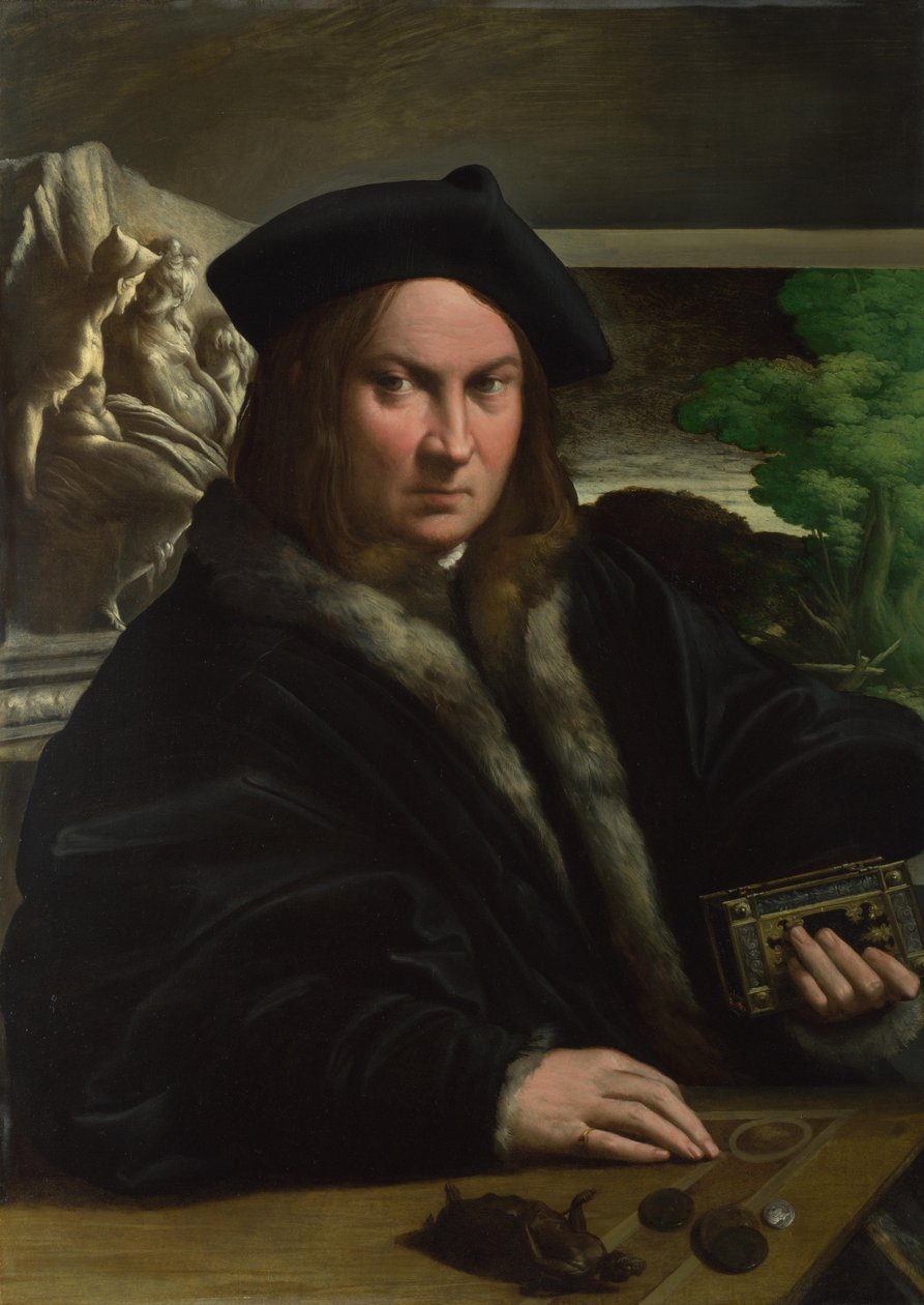Portrett av en samler, ca. 1523. av Parmigianino