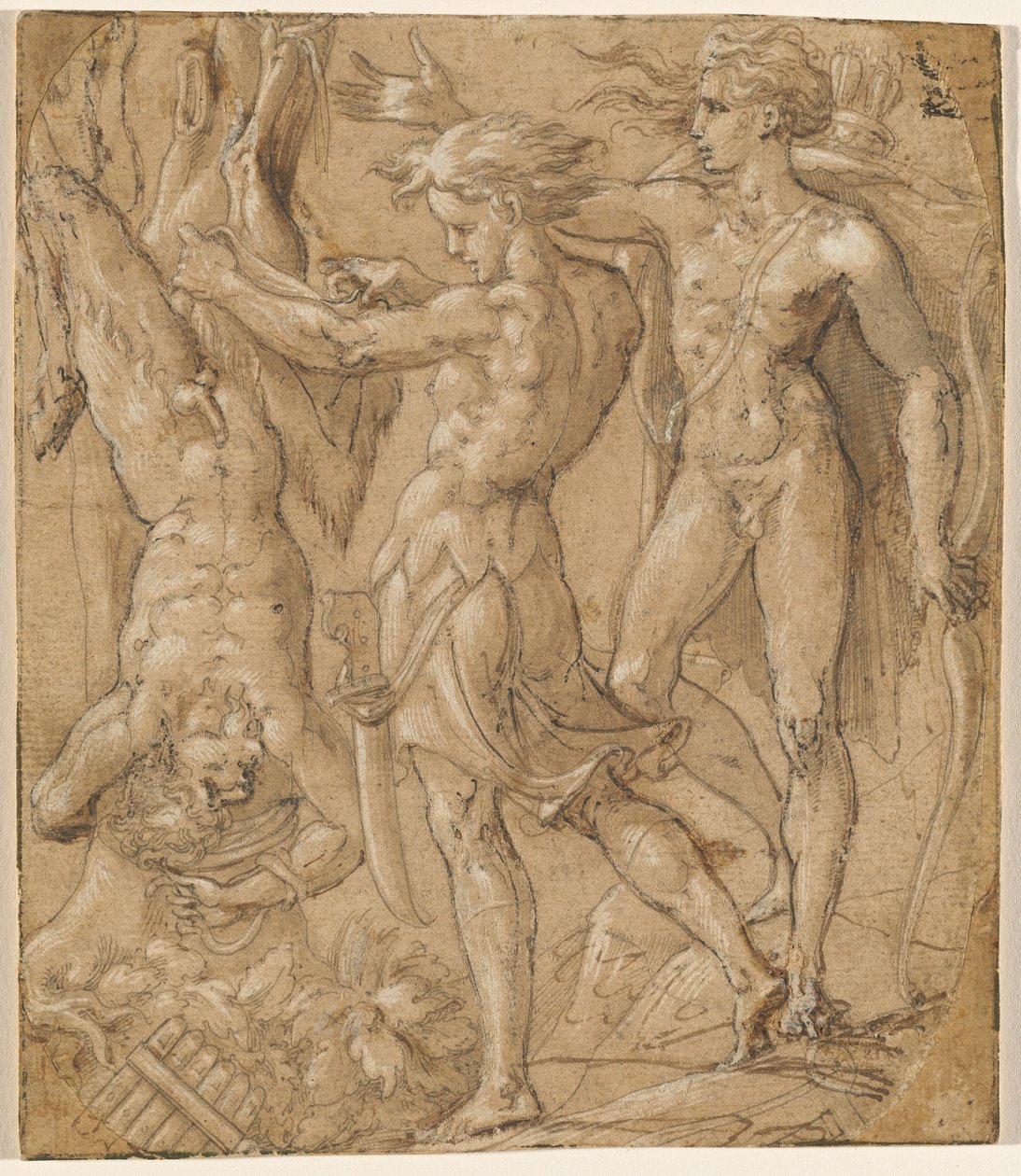 Flagingen av Marsyas av Parmigianino