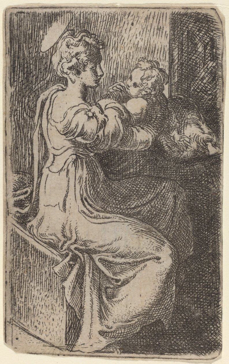 Jomfru og barn av Parmigianino